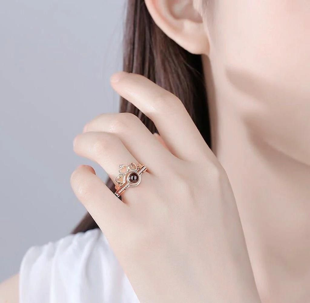 Photo Projection Ring - I Love You In 100 Languages