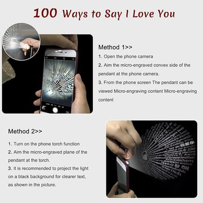 Photo Projection Ring - I Love You In 100 Languages